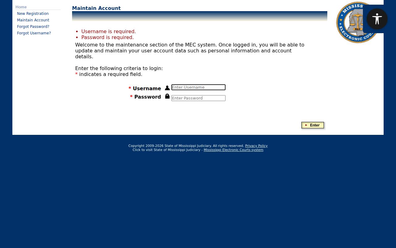 Wayne County criminal docket PAMEC subscriber login screen