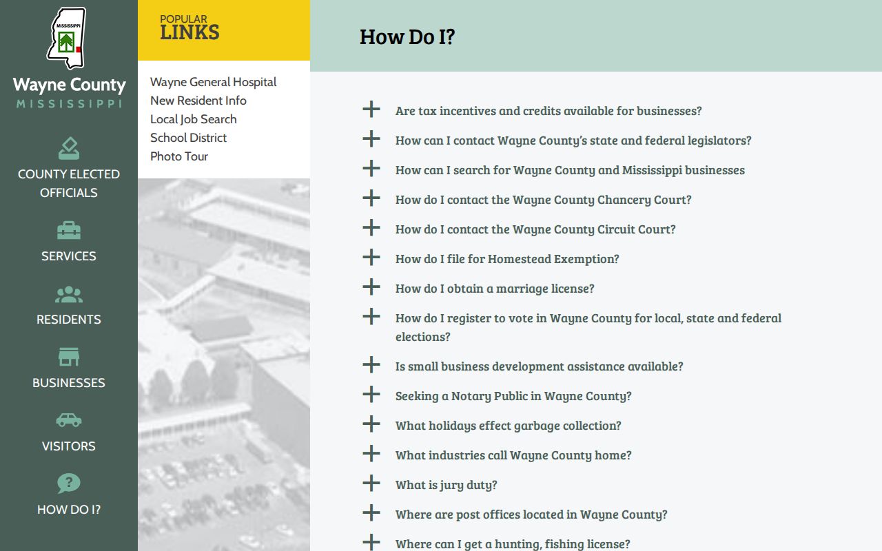 State Line court records and Wayne County service-routing information