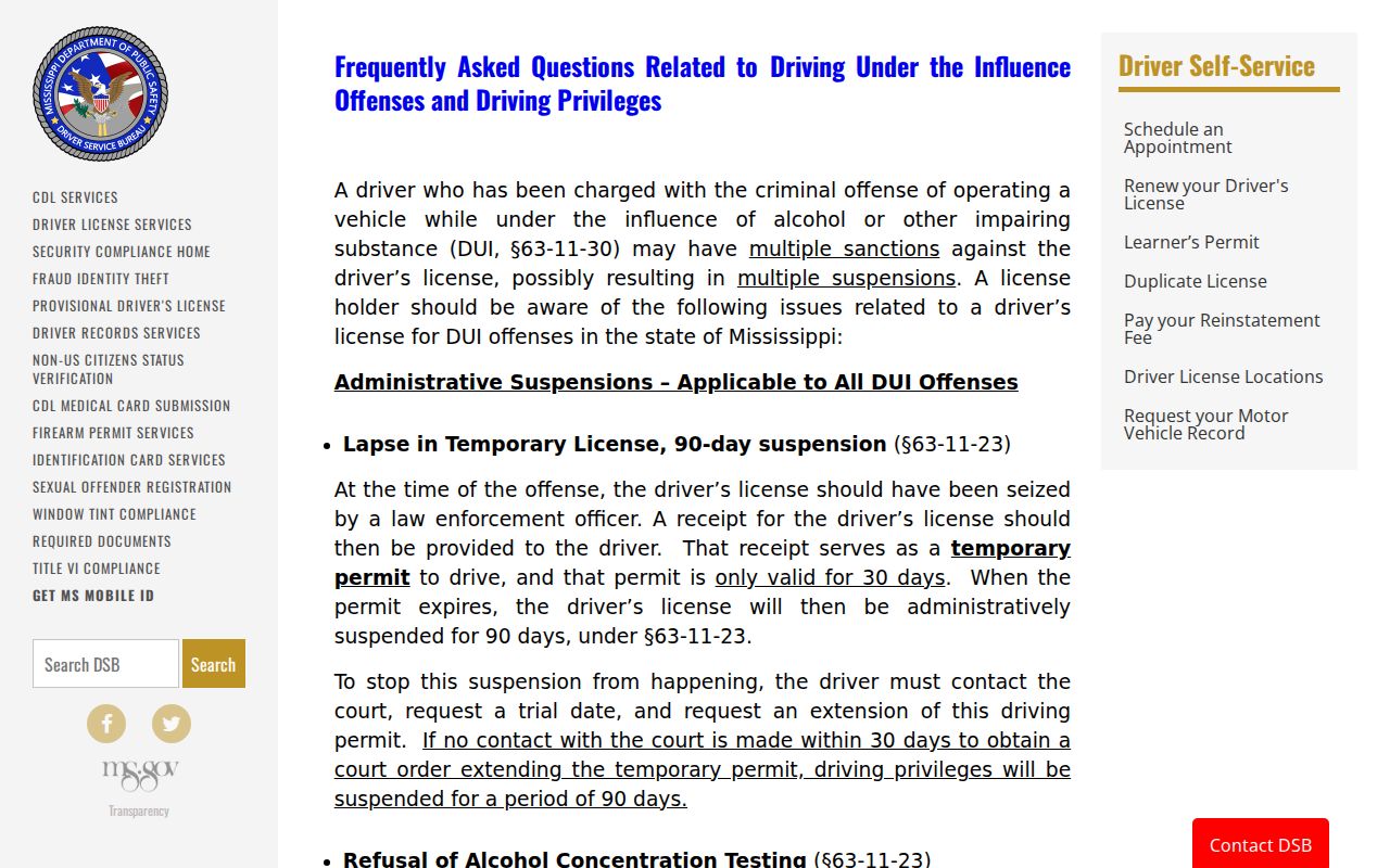 Wayne County traffic court records and Mississippi DPS court-document reporting