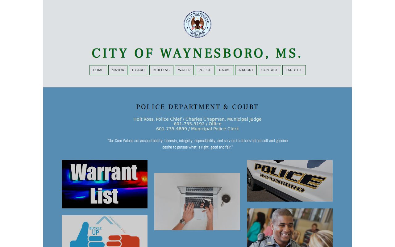 Waynesboro court records and municipal police court contact